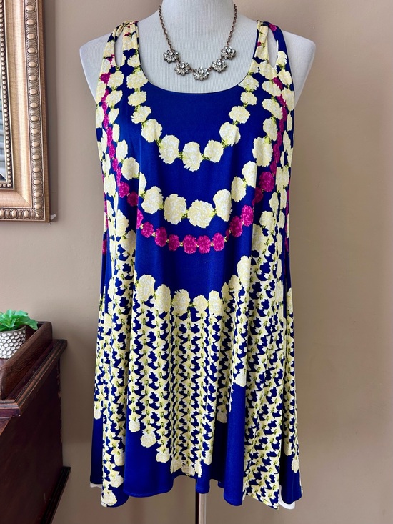 Mara Hoffman Dresses & Skirts - Mara Hoffman Silk Racer Back Mini Dress Floral Lei Necklace Print Size Small S